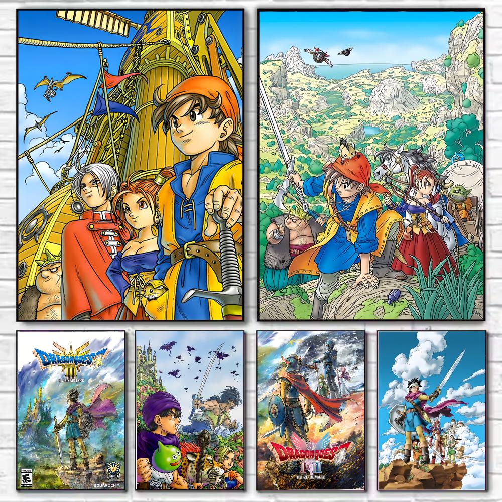 Office Quest - Plakat z motywem gry D-Dragon Q-Quest