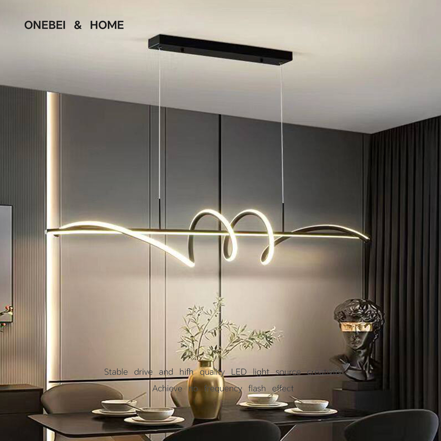 Office Technician - Nowoczesna obrotowa lampa wisząca LED -