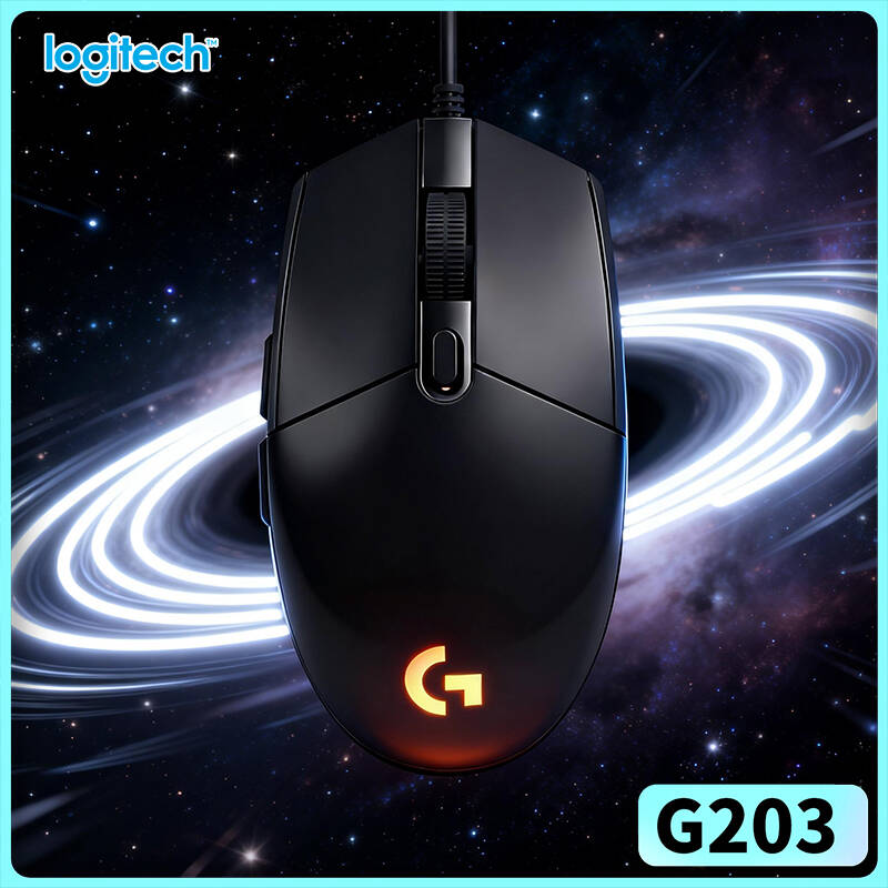 Logitech Mouse G203 - Mysz przewodowa Logitech G203 do gier,