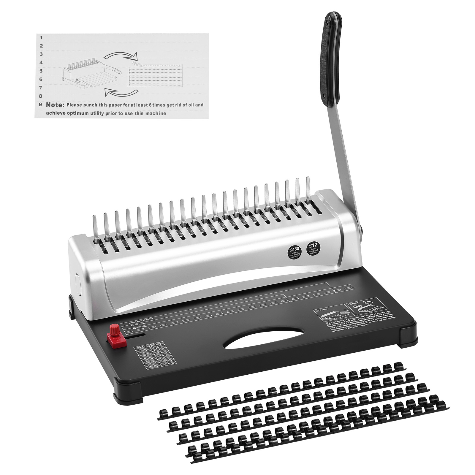 Binding Machine Comb - Maszyna do oprawiania książek VEVOR, maszyna